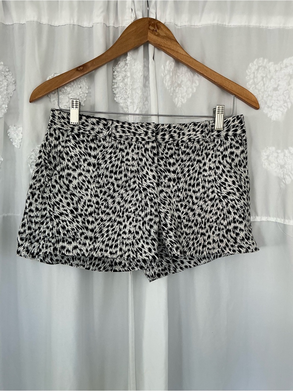 MICHAEL Michael Kors Black & White Patterned Skort Shorts
